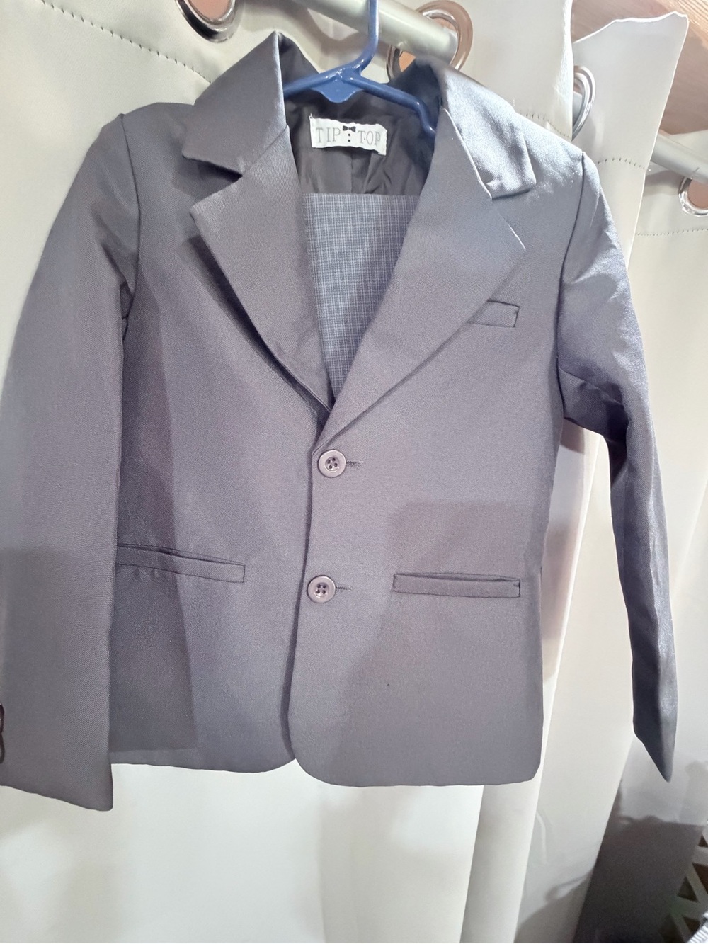 Toddlers Gray 2 piece Two-Button Blazer
